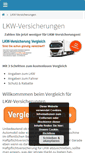 Mobile Screenshot of lkw-versicherungen.org